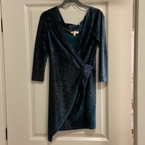 Sparkly dark green dress. Size M